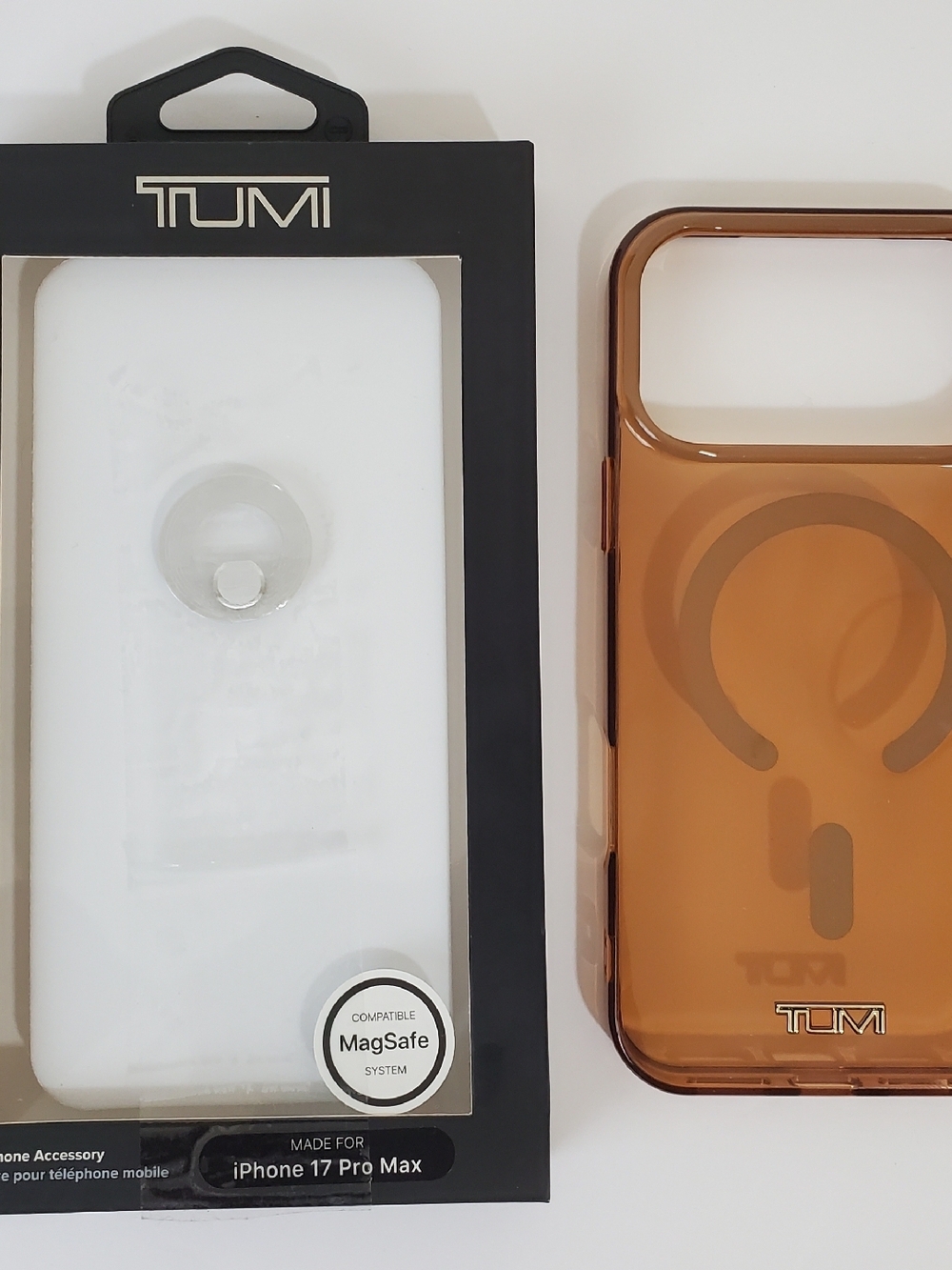 2026 Tumi Amber Transparent MagSafe iPhone 17 Pro Max Case